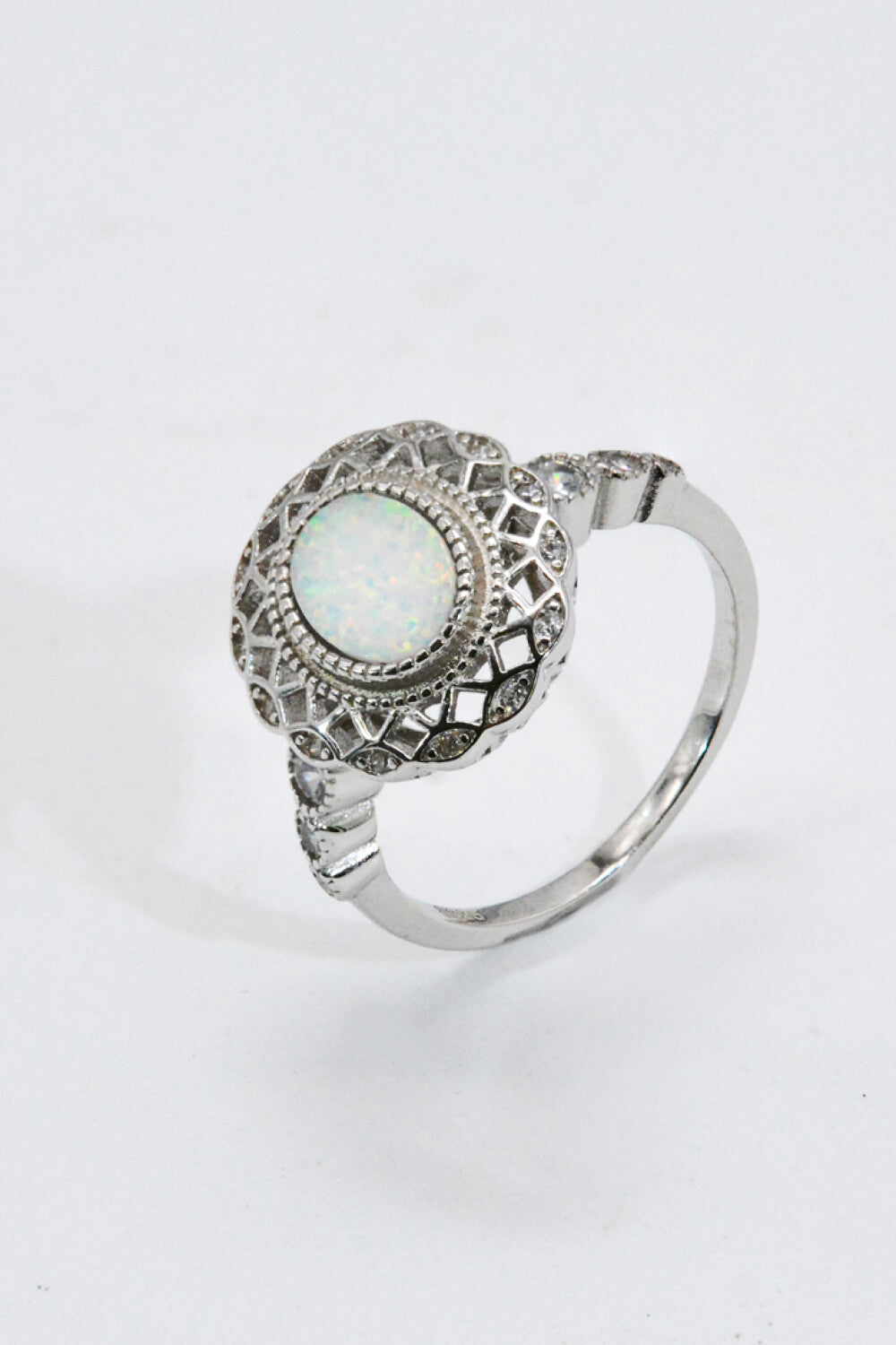 I Feel Love 925 Sterling Silver Opal Ring