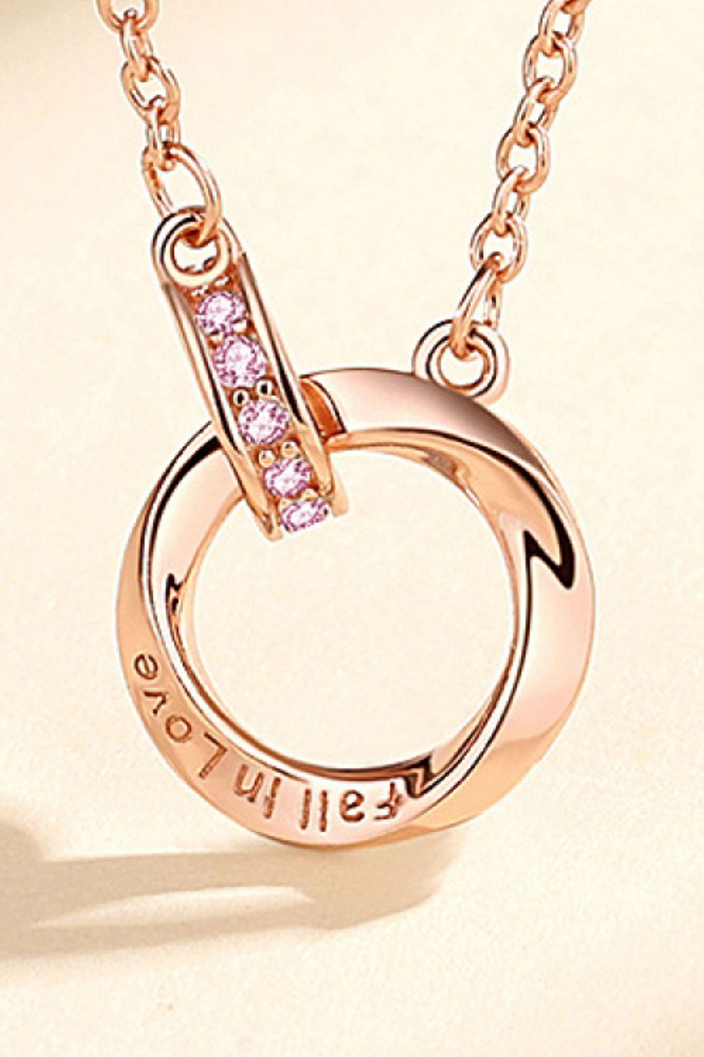 Zircon Decor 999 Sterling Silver and 18K Gold-Plated Necklace