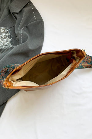 Faux Leather Shoulder Bag