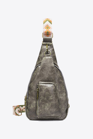 Street Smart Faux Leather Sling Bag