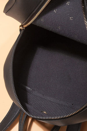 Studded Vegan Leather Backpack