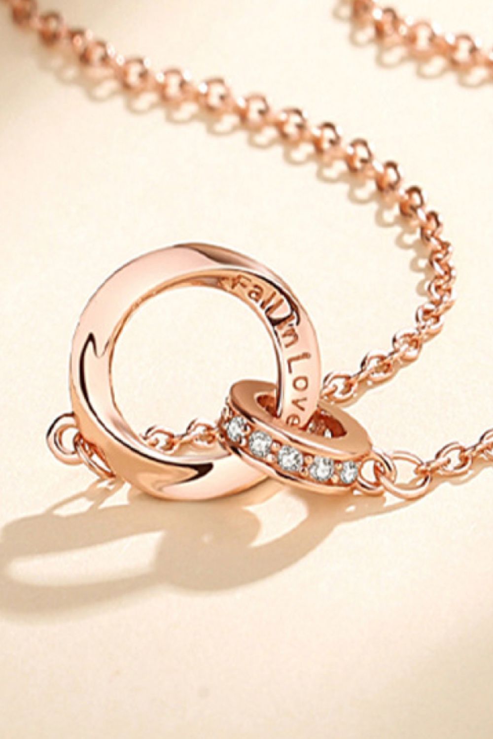 Zircon Decor 999 Sterling Silver and 18K Gold-Plated Necklace