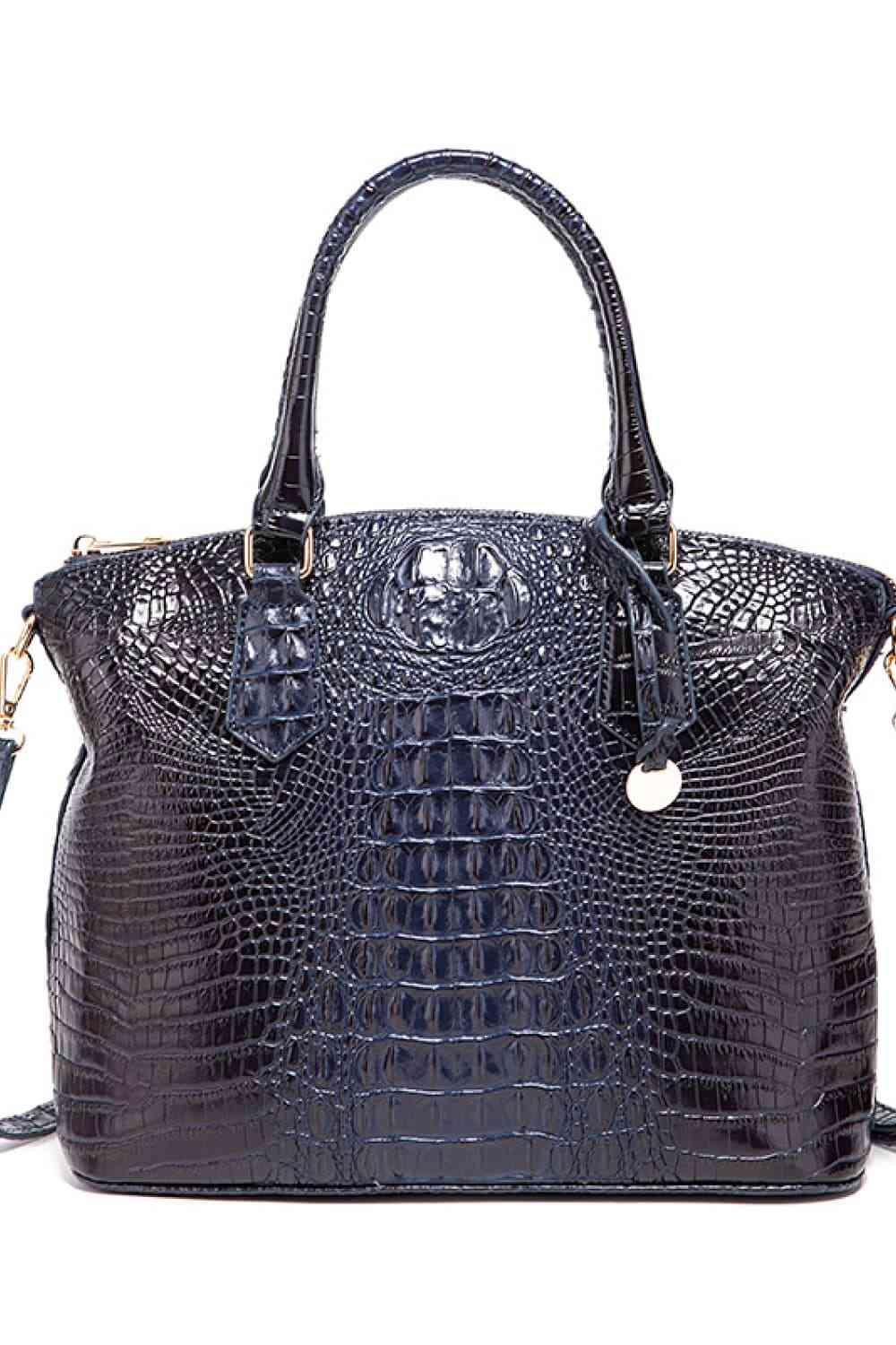 Vegan Leather Croc Embossed Handbag