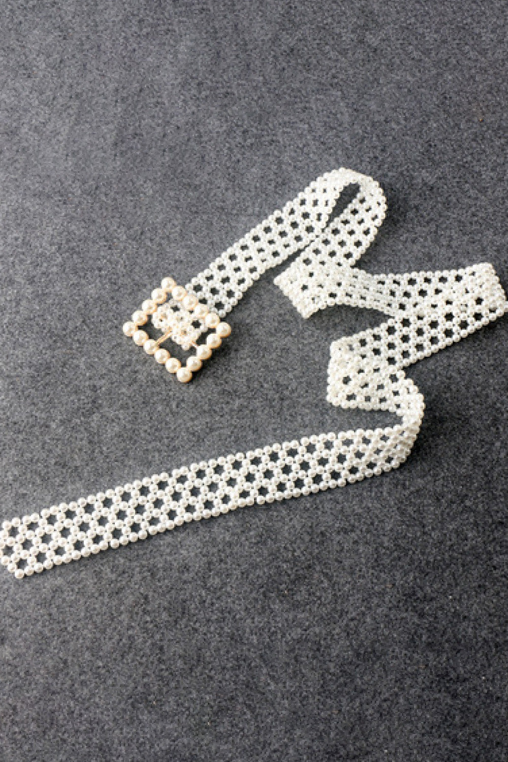 Pearl Belt with Alloy Buckle