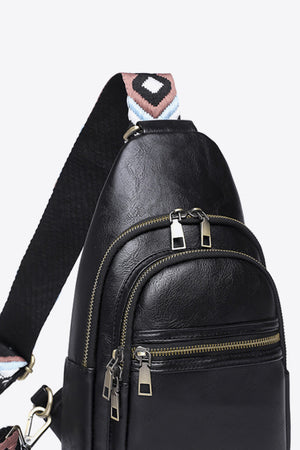It's Your Time Faux Leather Sling Bag