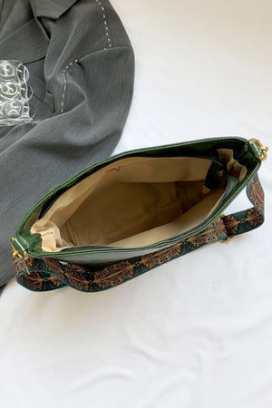 Faux Leather Shoulder Bag