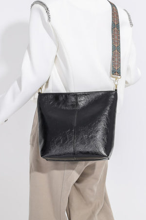 Faux Leather Shoulder Bag