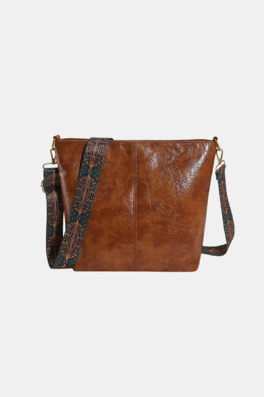 Faux Leather Shoulder Bag