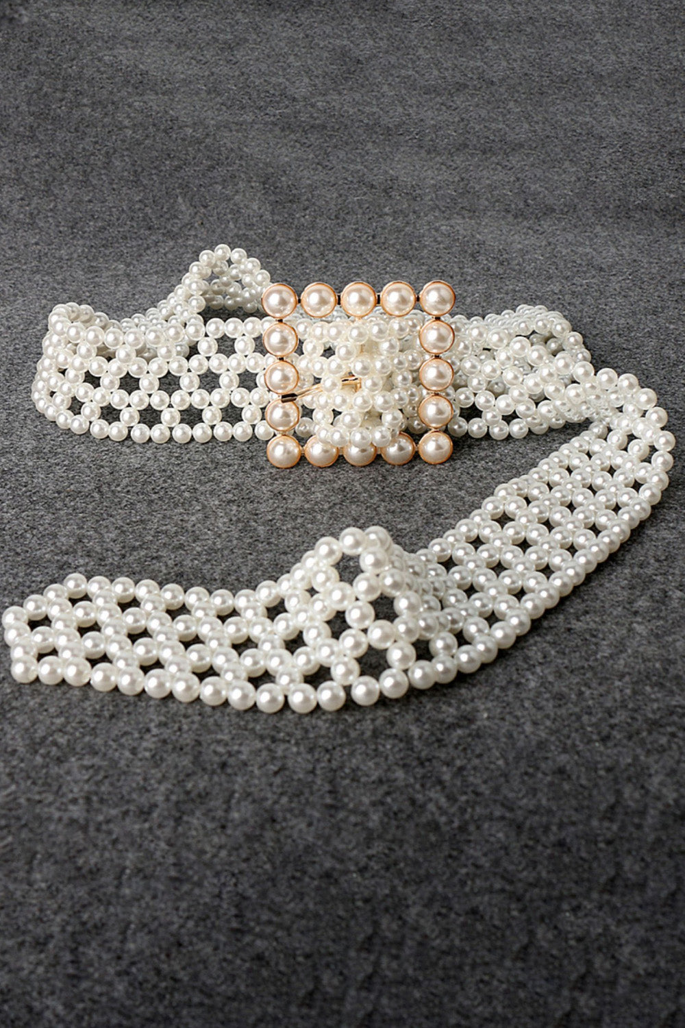 Pearl Belt with Alloy Buckle