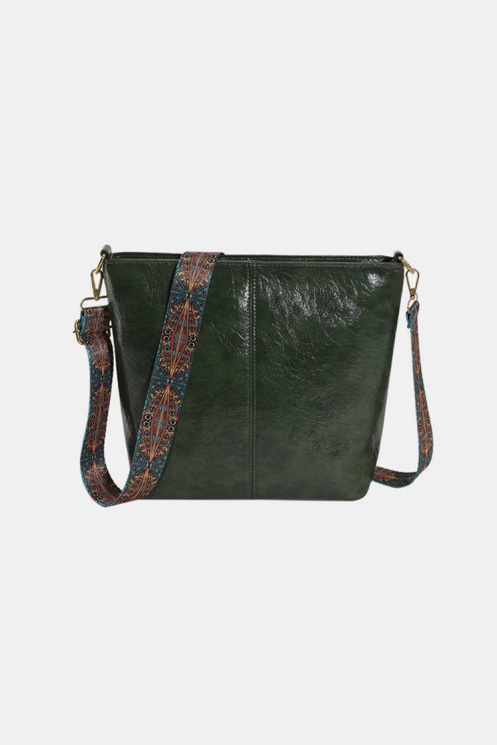 Faux Leather Shoulder Bag
