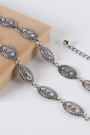 Silver Retro Alloy Belt