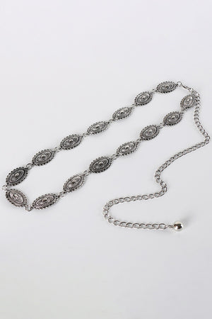 Silver Retro Alloy Belt
