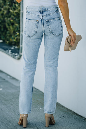 Distressed Denim Jeans | Denim Jeans With Pocket | SCULPTURA® Couture
