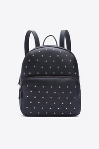 Studded Vegan Leather Backpack