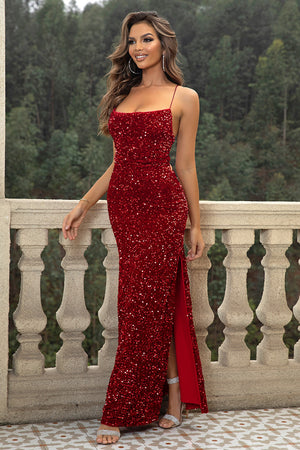 sequin backless dress Yasmin Silver Sequin Backless Gown | Afterpay | Klarna
